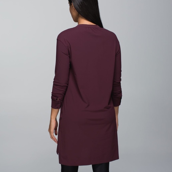 Lululemon Effortless Dress Bordeaux Drama - Size 4 - Picture 2 of 12
